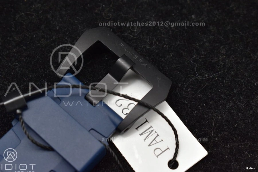 1:1 Blue PAM1232 on Rubber P900 Blue Edition W Best Dial Carbotech SBF Strap 1203